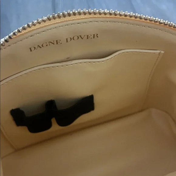 Dagne Dover Yellow Lola Leather Cosmetics Pouch Size Small - Picture 10 of 15